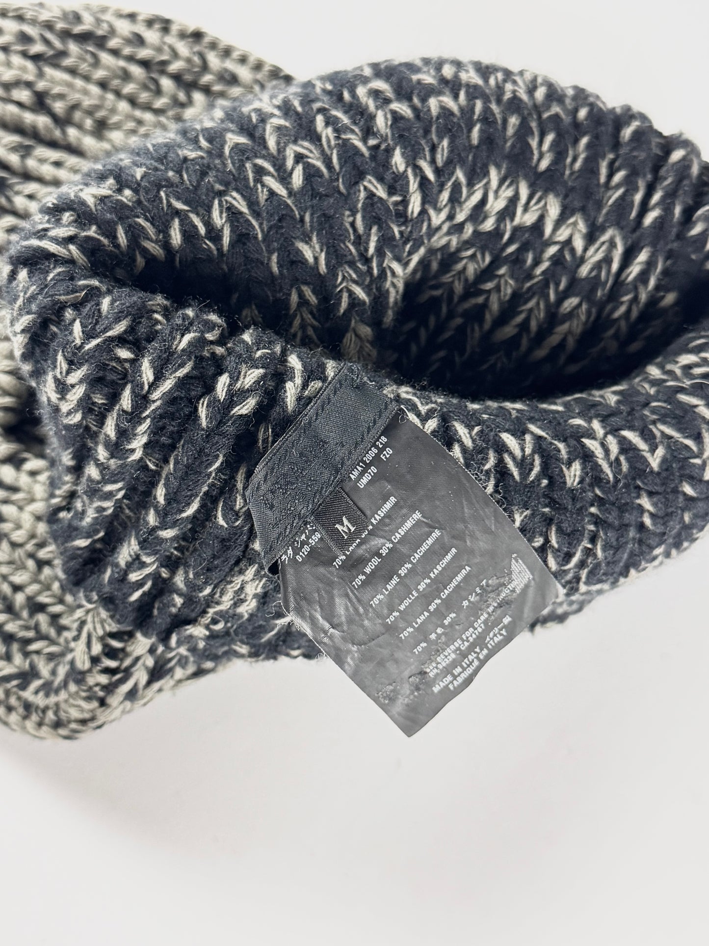 Prada Heavy Gradient Ribbed Knit Balaclava FW 2006 - OS