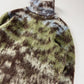 Louis Vuitton Camouflage Mohair Turtleneck Sweater Green Brown Blue Fuzzy FW 2019 - XS