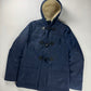 Prada Navy Arctic Hooded Long Parka Duffle Jacket - M