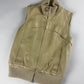Louis Vuitton Cream Leather Ribbed Knit Collar Vest 2000s - XS