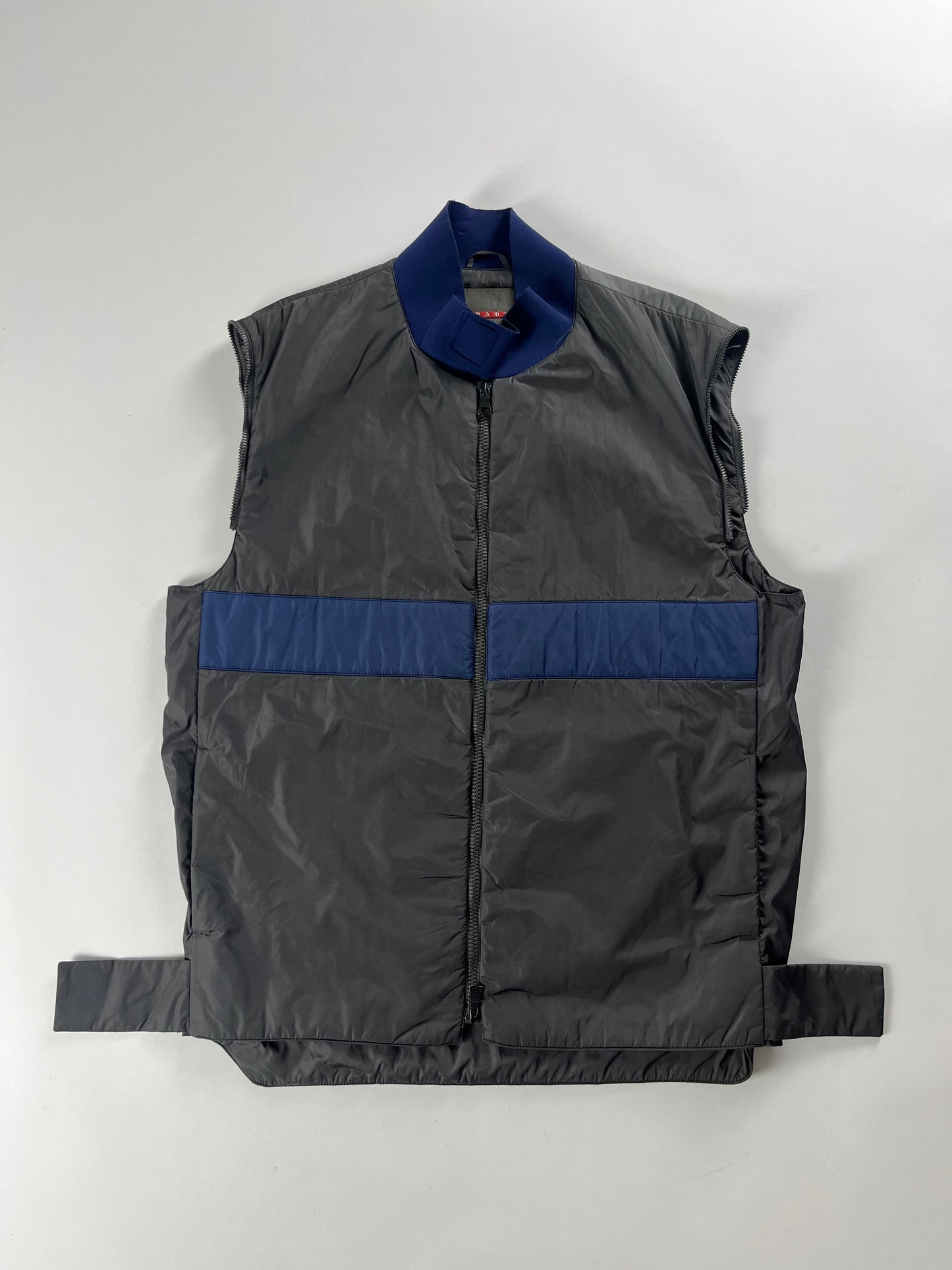 Prada Linea Rossa Navy Bulletproof Jacket SS 2000 - L