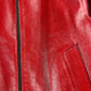 Prada Premium Red Leather Bomber Jacket FW 2000 - M