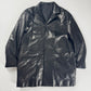 Prada Black Pure Soft Thick Leather Long Coat FW 1998 - L