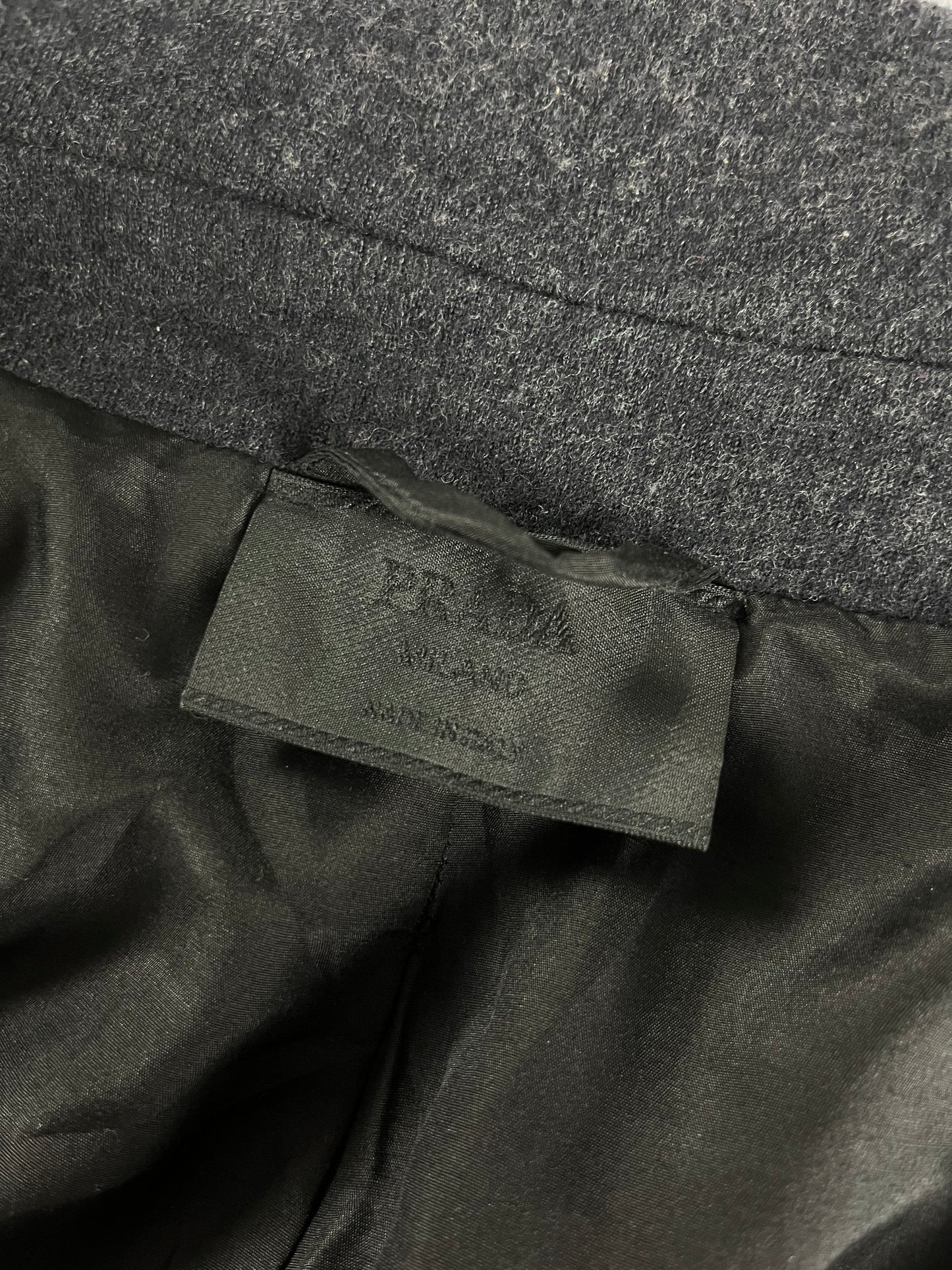 Prada Brushed Wool Strap Minimalist Strapped Jacket FW 1998 - S