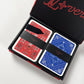 Louis Vuitton Collector Leather Box Monogram Bandana Print Double Playing Red & Blue Card Set - OS