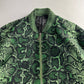 Dior Cactus Jack Sample Greenlight Snakeskin Pattern Bomber Jacket SS 2022 - M