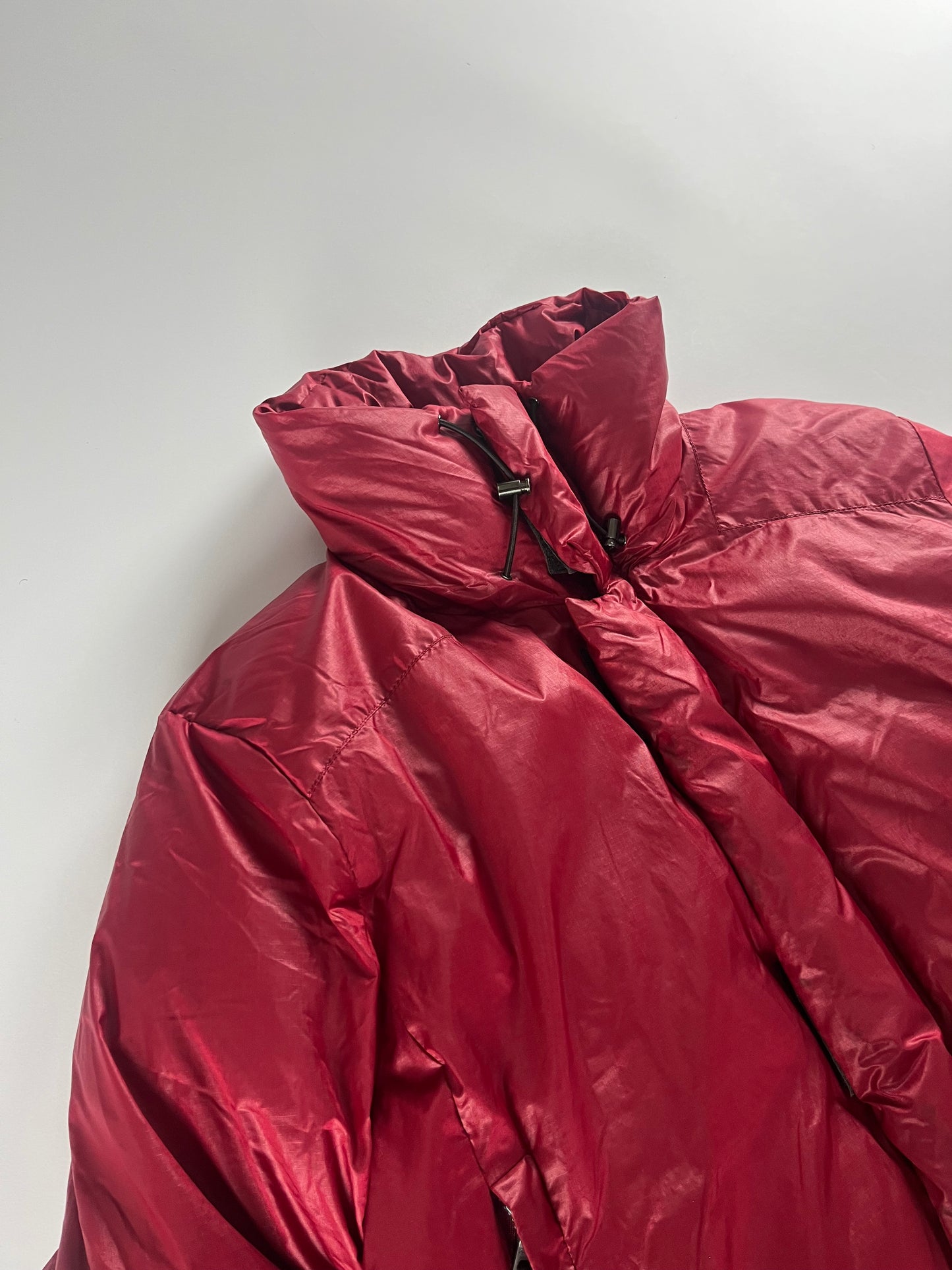 Prada Linea Rossa Red Nylon Astro Down Jacket - L