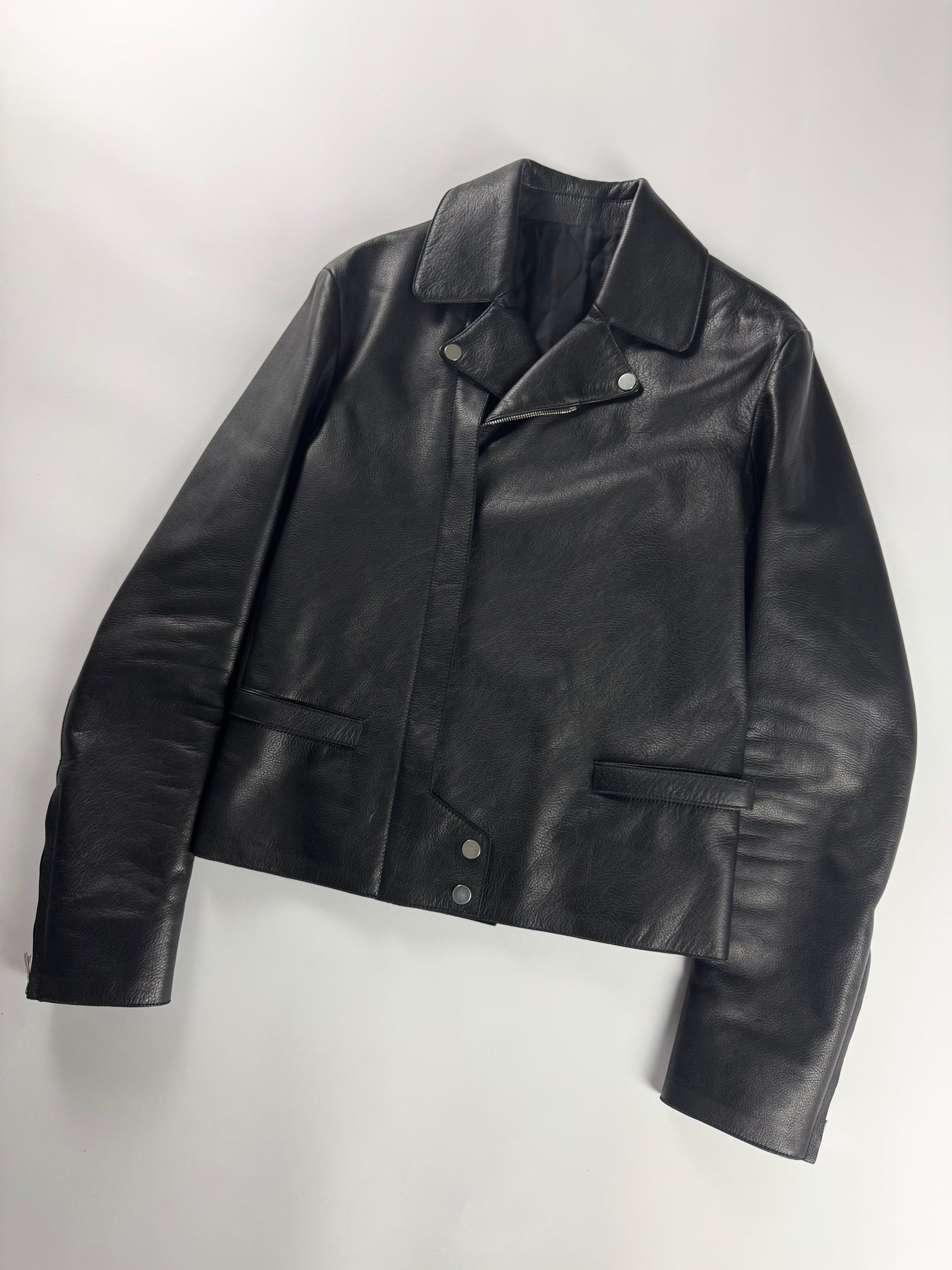 Balenciaga Alexander Wang Dark Buffalo Leather Perfecto Jacket FW 2015 - M