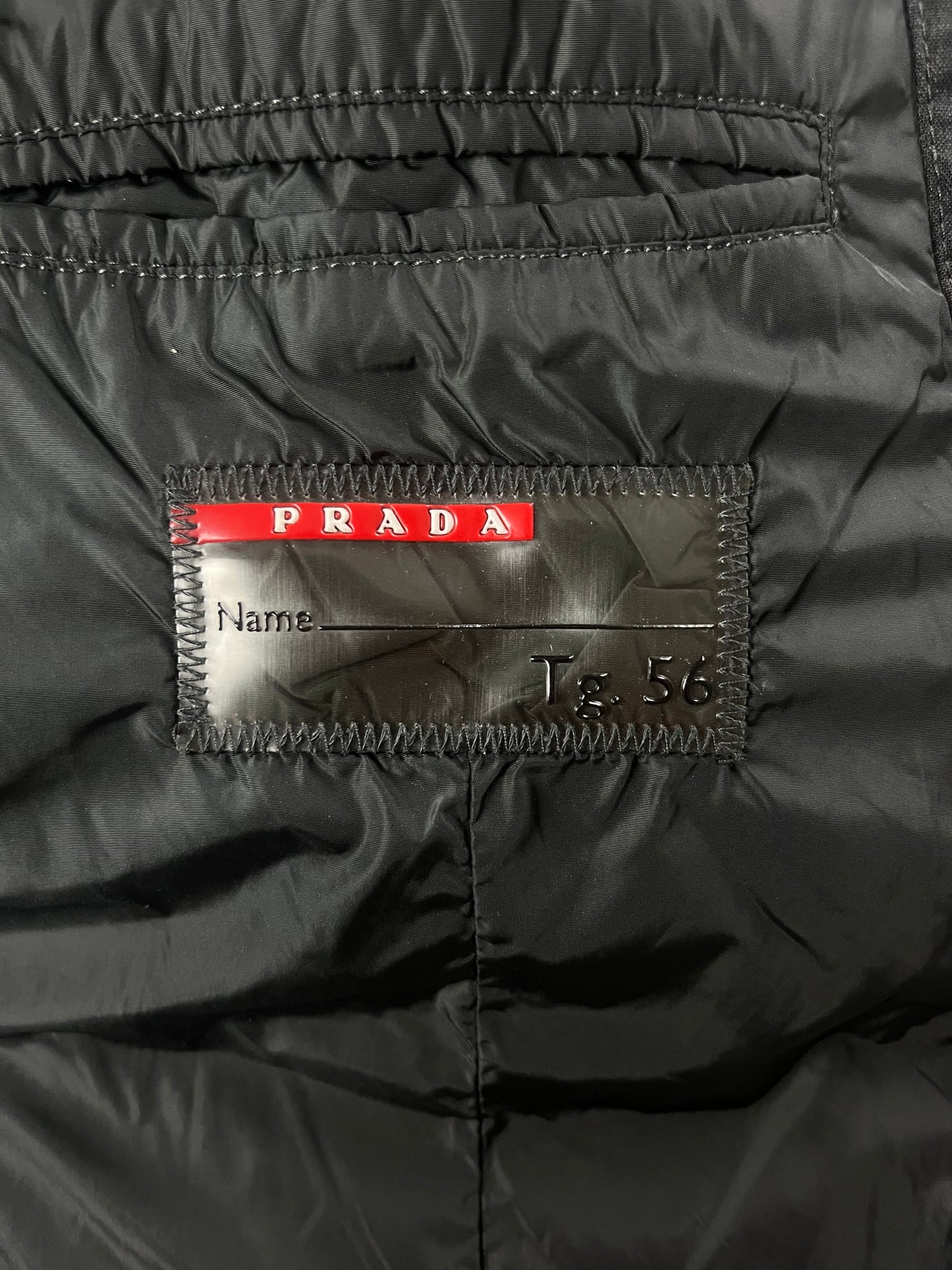 Prada Grey Nylon Puffer Jacket FW 2010 - L