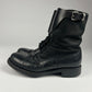 Prada Black Leather Commando Boots - 41,5 EU