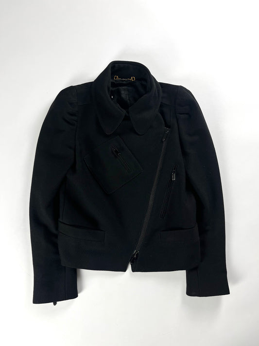 Gucci Black Premium Wool Asymmetrical Jacket FW 2007 - S