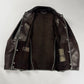 Louis Vuitton Dark Brown Light Leather Trucker Buttoned Jacket 2000s - L