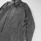 Dior Dark Clean Grey Wool Blend Minimalist Side Closing Coat FW 2011 - L