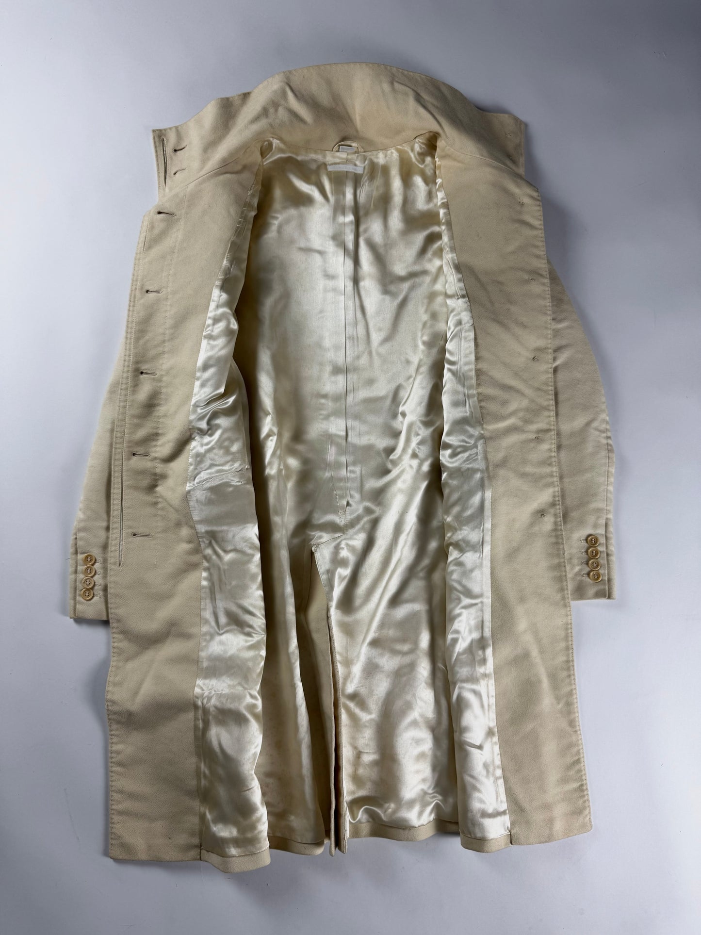 Helmut Lang Funnel Hidden Buttoned Collar Coat 2000s - XS