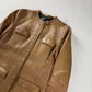 Prada Camel Cuffed Collar Leather Jacket FW 1999 - S
