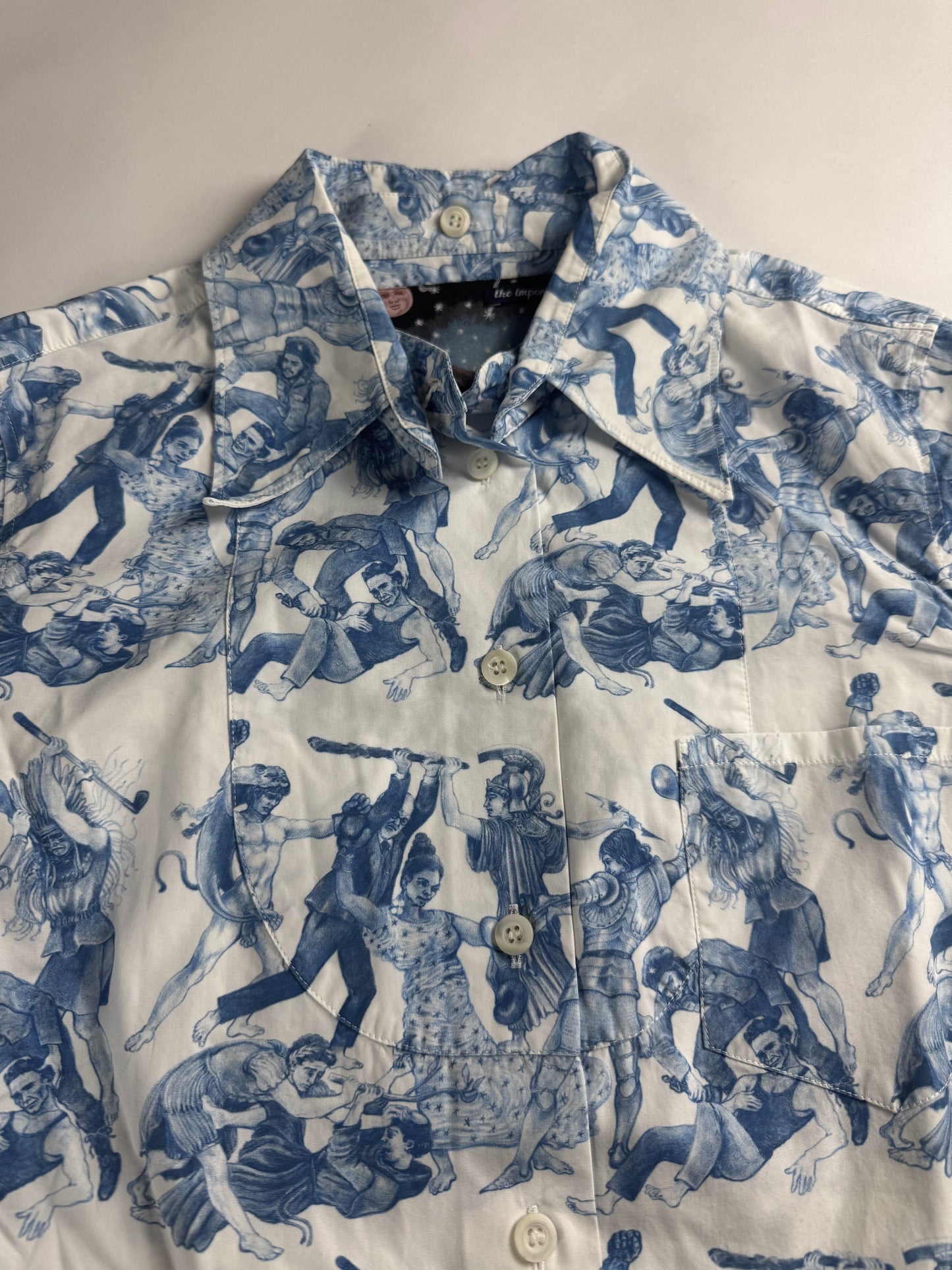 Prada Christophe Chemin Detachable Collar Important Ones Cotton Shirt FW 2016 - XS