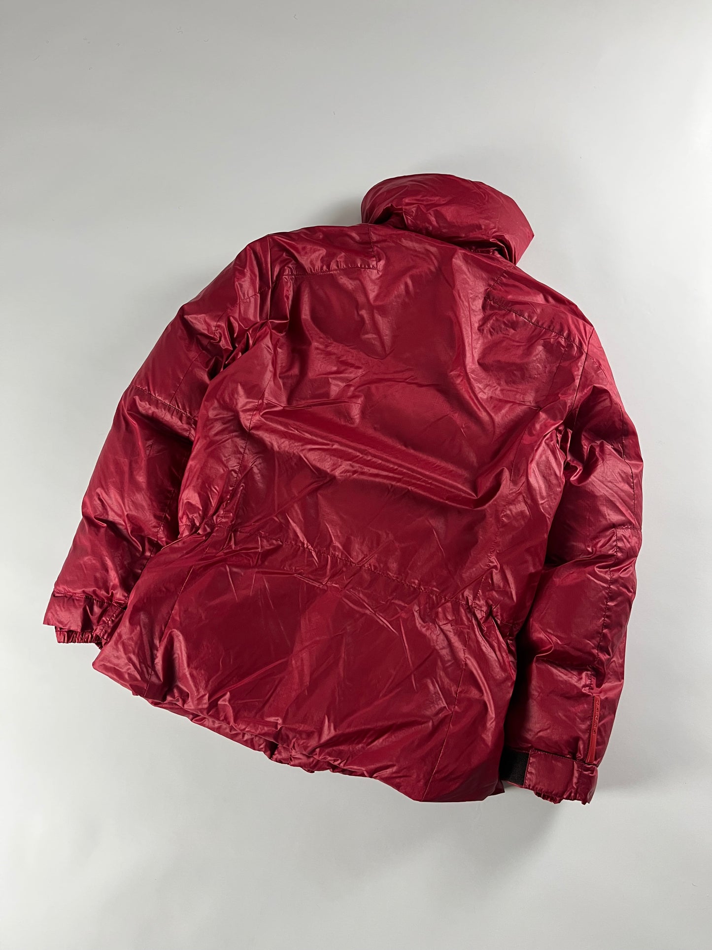 Prada Linea Rossa Red Nylon Astro Down Jacket - L