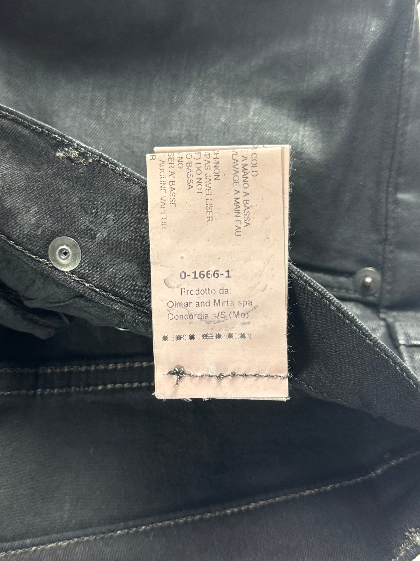 Rick Owens Drkshdw Sample Detroit Waxed Pants - XS