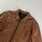 Dior Homme T-Pocket Brown Leather Jacket FW 2005 - L