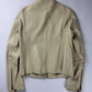 Prada Cream Cuffed Button Leather Jacket FW 1999 - XS