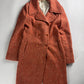 Balenciaga Nicolas Ghesquière Double Breasted Burnt Orange Wool Elegant Coat FW 2004 - S