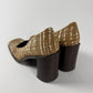 Prada Tweed Striped Print Microfiber Heel Pumps SS 1996 - 40 IT/41 EU