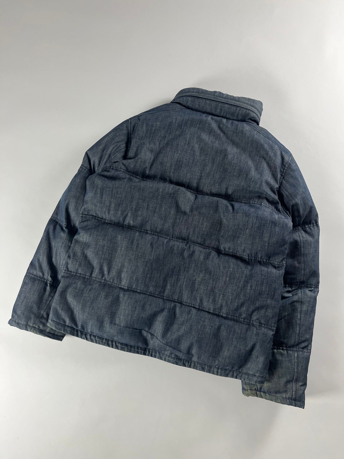 Prada Denim Puffer Jacket 2000s - L