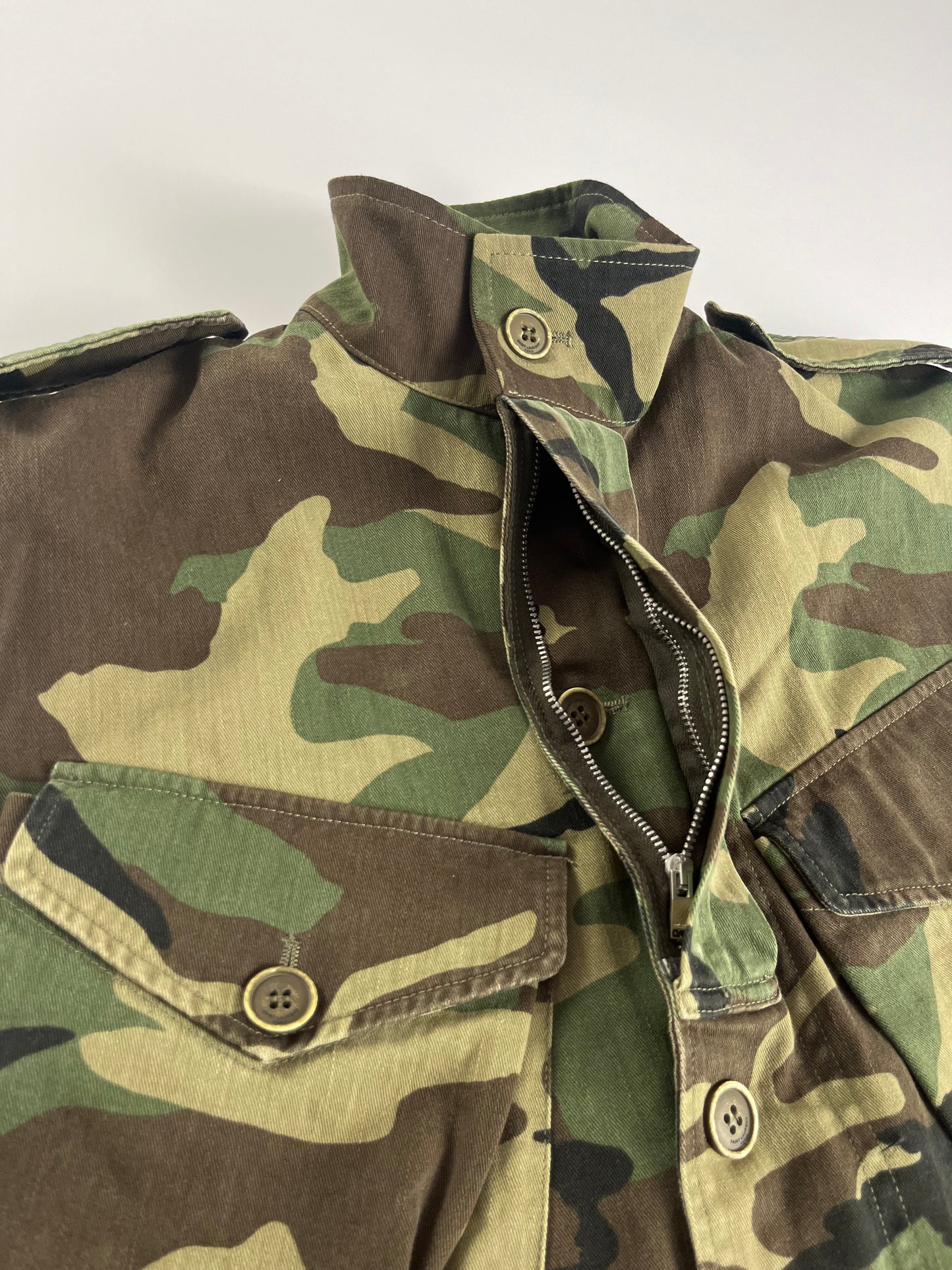 Saint Laurent Sample Military Camo Vest SS 2016 - M