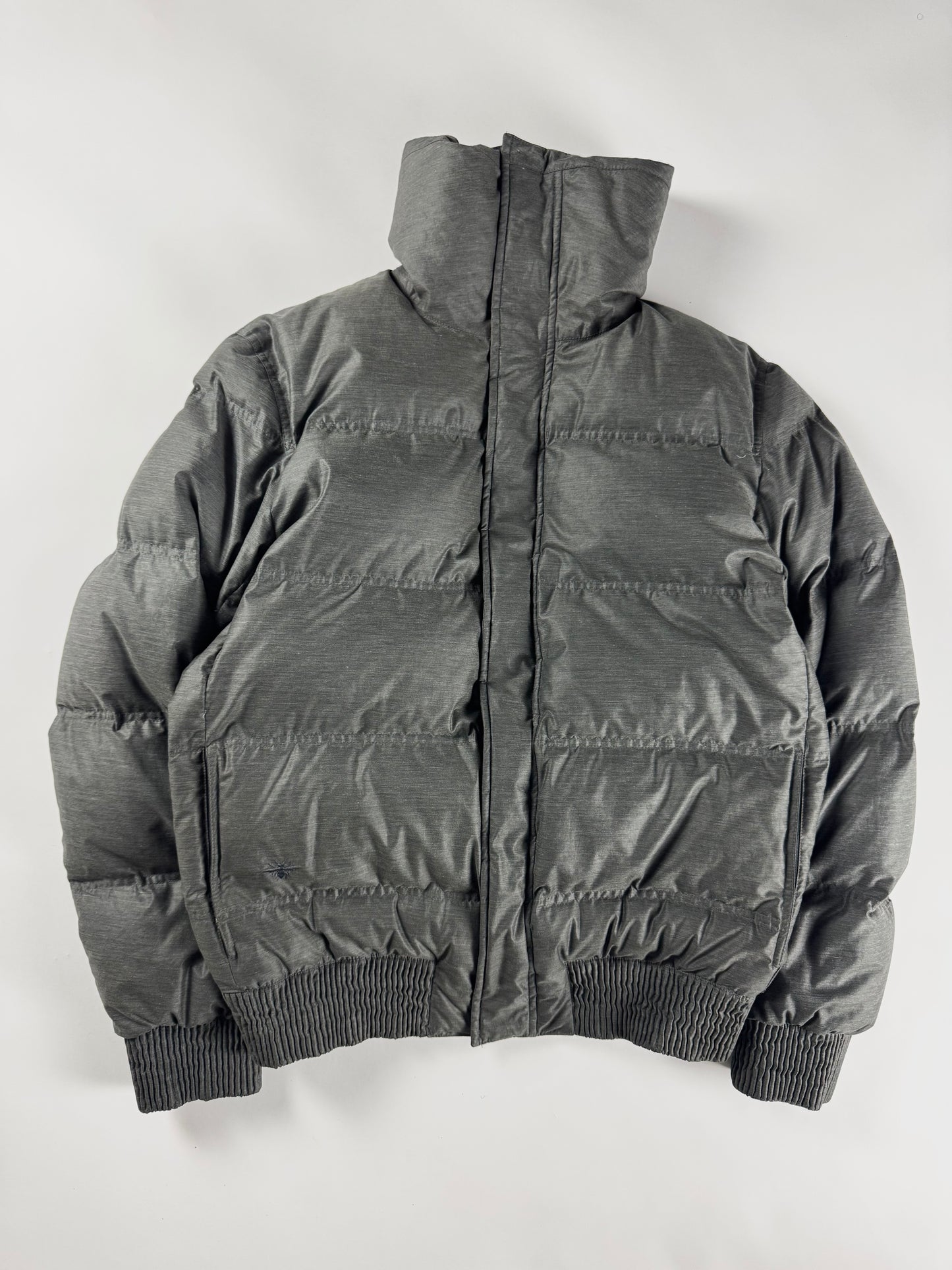Dior Homme Grey Down Bomber  Funnel Neck Jacket FW 2010 - L