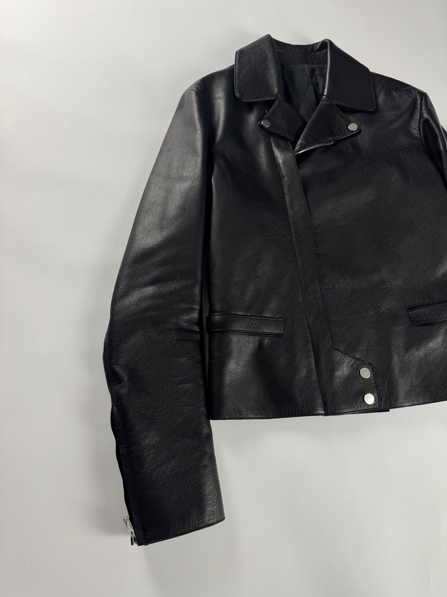 Balenciaga Alexander Wang Dark Buffalo Leather Perfecto Jacket FW 2015 - M