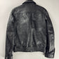 Saint Laurent Sample Leather Paneled Zigzag Stitching Bomber Jacket Pre Fall 2018 - S