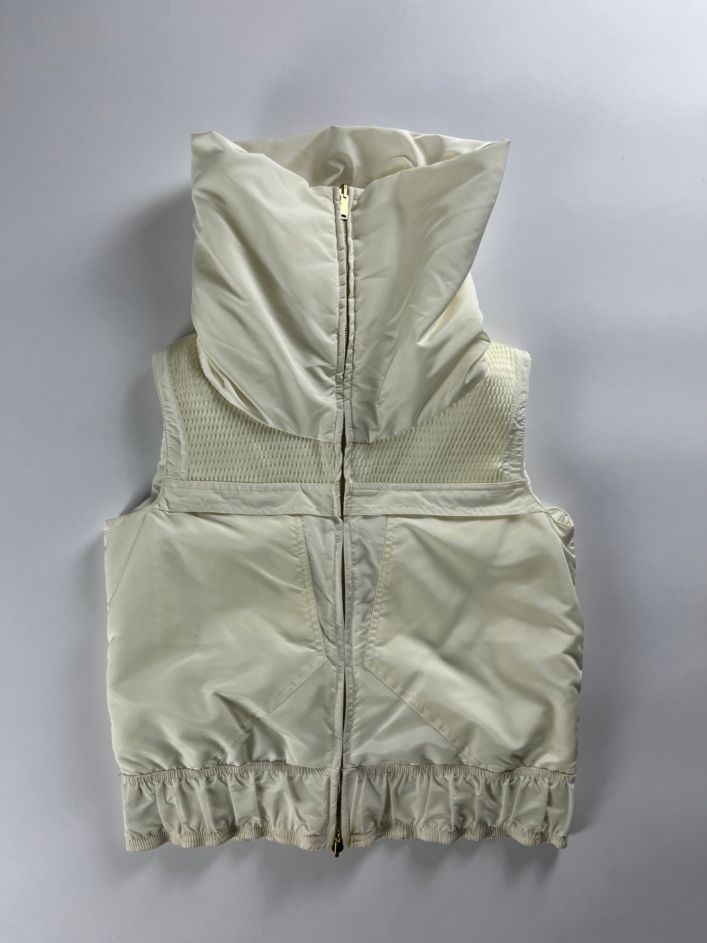 Gucci Cream Turtleneck Textured Vest FW 2004 - S