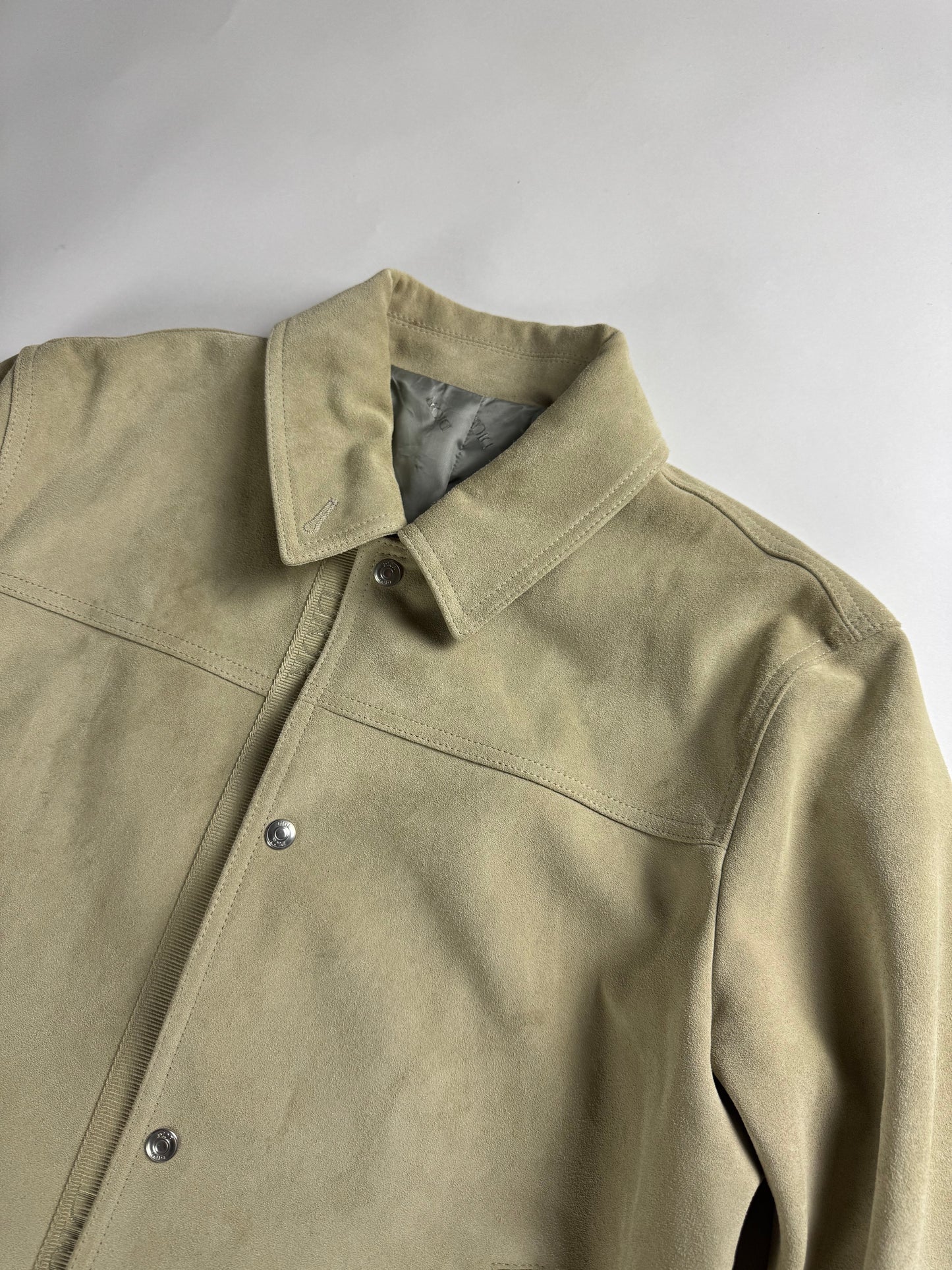 Dior Beige Suede Leather Overshirt Jacket SS 2020 - L