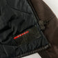 Prada Brown Leather Motor Jacket 2000s - XS