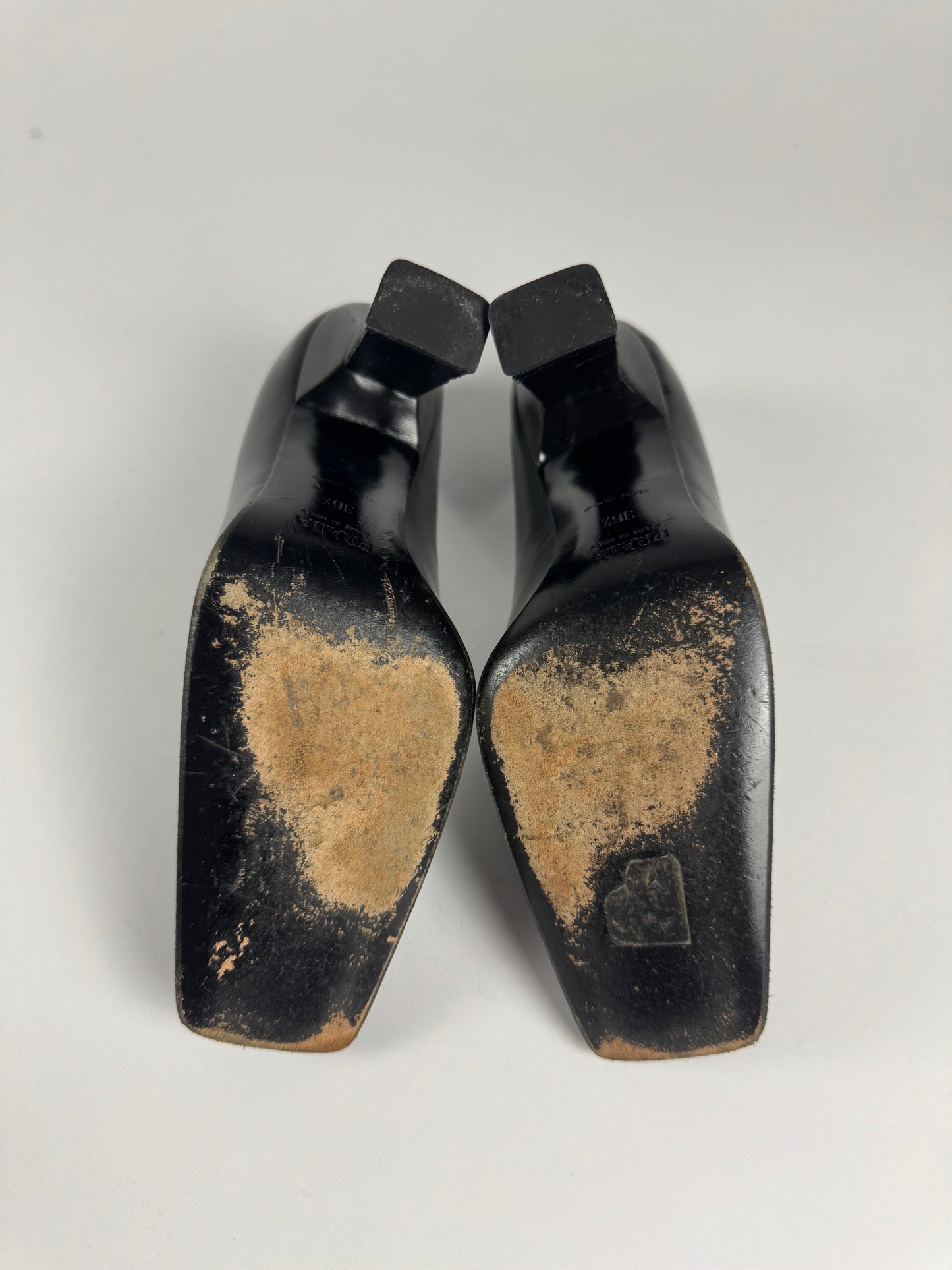 Prada Shadow Two Tones Leather Heels FW 1998 - 36,5 IT/37,5 EU