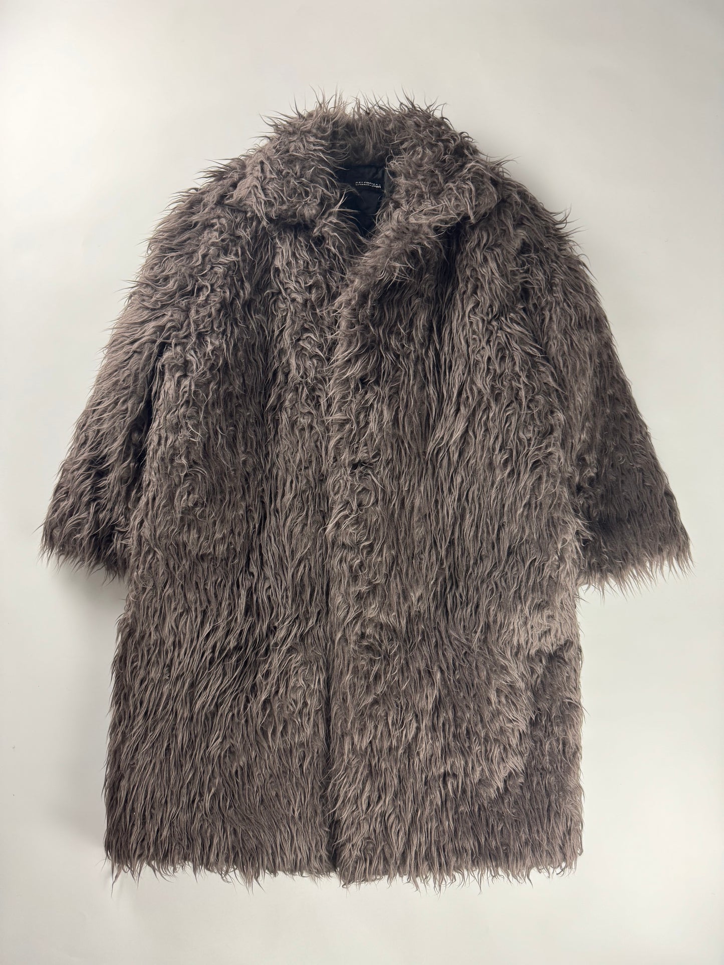 Balenciaga Haute Couture Sample Faux Fur Oversized Coat FW 2021 - M