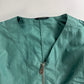 Hermès Sample Turquoise Lightweight V Neck Blouson Exposed Stitching SS 2022 - M