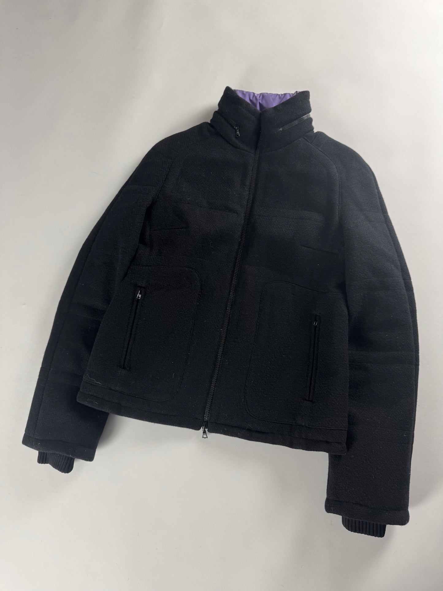 Miu Miu Inside Purple Packable Hood Puffer Jacket 2010s - S