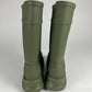 Balenciaga Green Military Oversized Crocs Fisher High Boots Resort 2022 - 44 EU