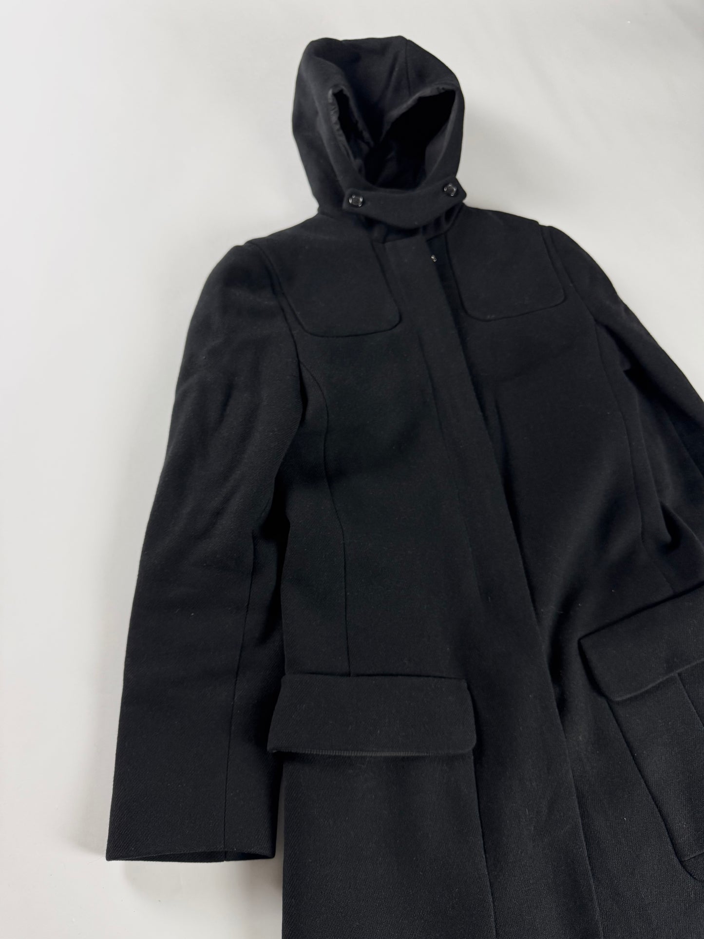 Prada Mesh Trimmed Premium Wool Coat FW 1999 - S