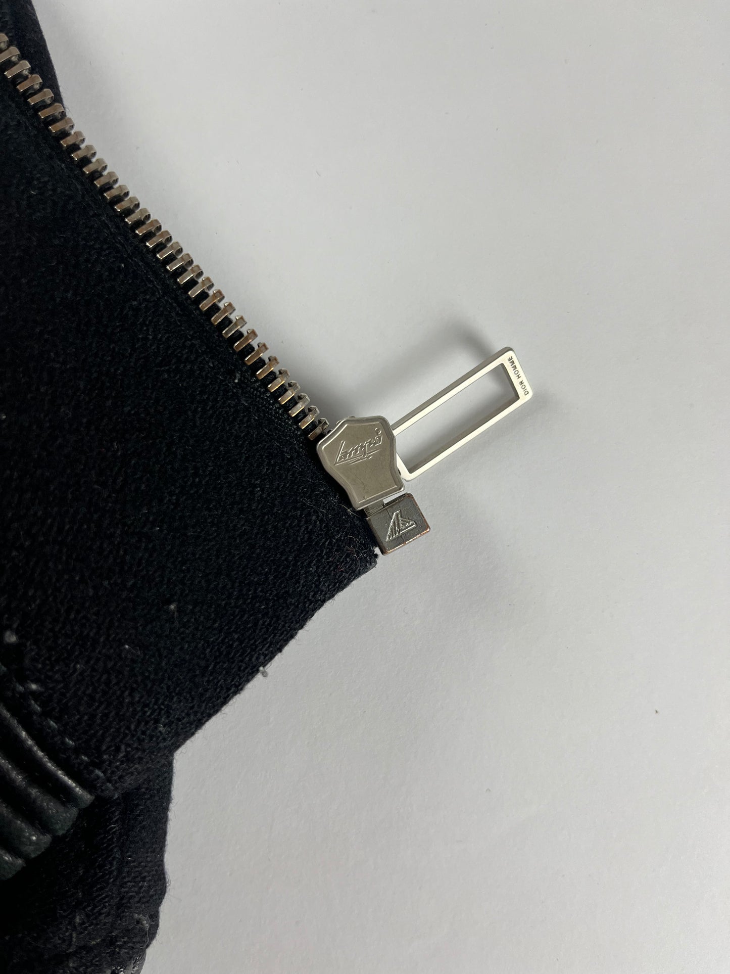 Dior Homme Dark Wool Leather Bomber Jacket FW 2010 - S