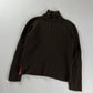 Prada Linea Rossa Brown Corduroy Turtleneck Sweater FW 1999 - S