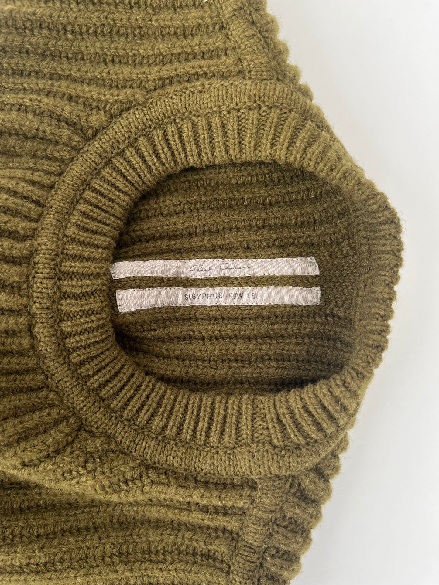 Rick Owens Sisyphus Rib-Knit Sweater FW 2018 - M