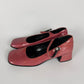 Prada Pink Patent Mary Jane Laced Pumps FW 1999 - 38,5 IT/39 EU