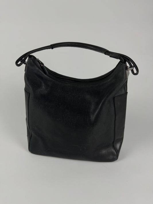 Gucci Tom Ford Black Leather Hobo Bag 1990s - OS