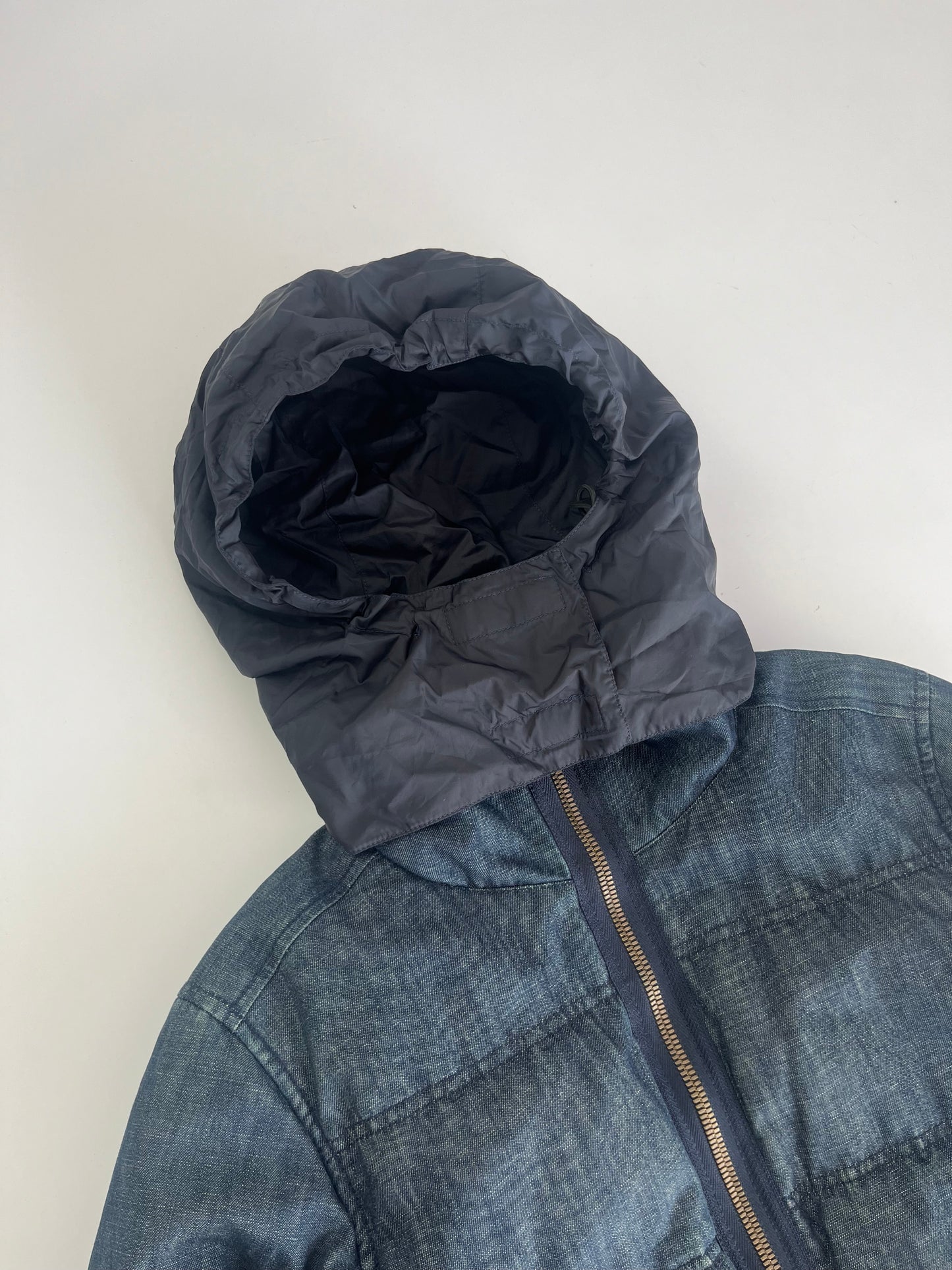 Prada Denim Puffer Jacket 2000s - XS