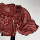 Jean Paul Gaultier Paisley Native Tribal Tattoo Oriental Mesh Blouse Top 1990s - L