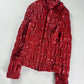 Prada Red Rush Textured Leather Effect Jacket SS 2007 - S