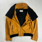 Maison Martin Margiela Unfinished Sample Removable Scarf Leather Jacket 2010s - S