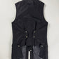 Dries Van Noten Black Wool Gilet Vest Sherpa Effect Collar - M